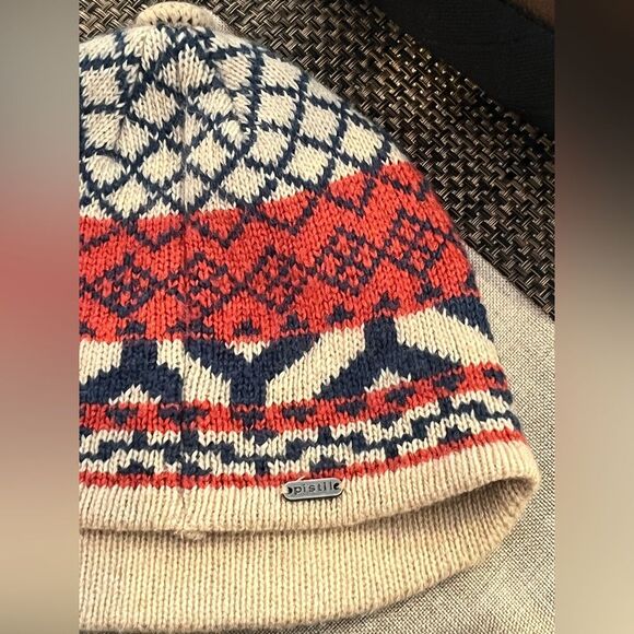 Pistil Beanie Brimmed Hat Knit Beanie Lamb Wool Blend Women OS - Picture 6 of 10